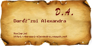 Darázsi Alexandra névjegykártya